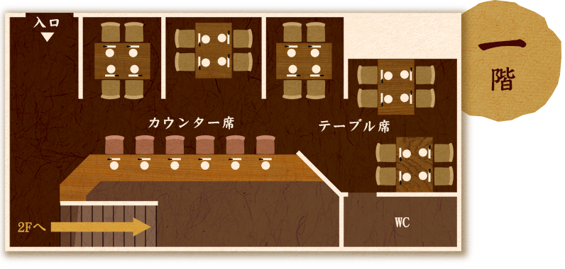 店内見取り図 1f